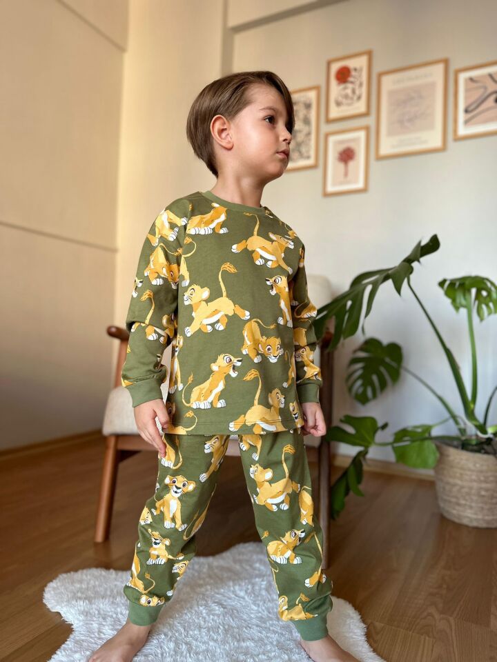 SİMBA DESENLİ Erkek Pijama Takımı