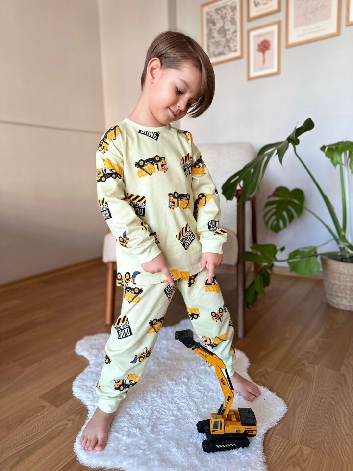 KEPÇE Desenli Pijama Takımı