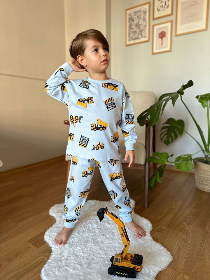 KEPÇE Desenli Pijama Takımı