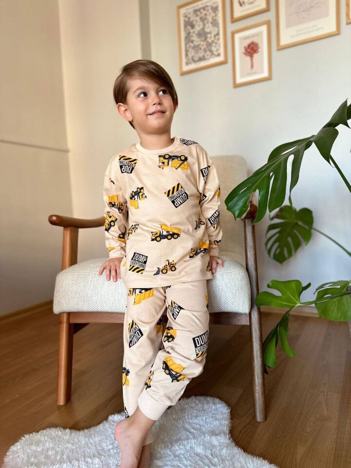 KEPÇE Desenli Pijama Takımı