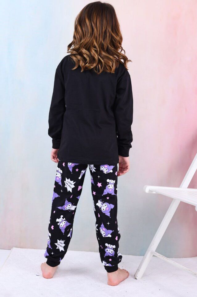 Kuromi Baskılı Kız Çocuk Pijama Takımı