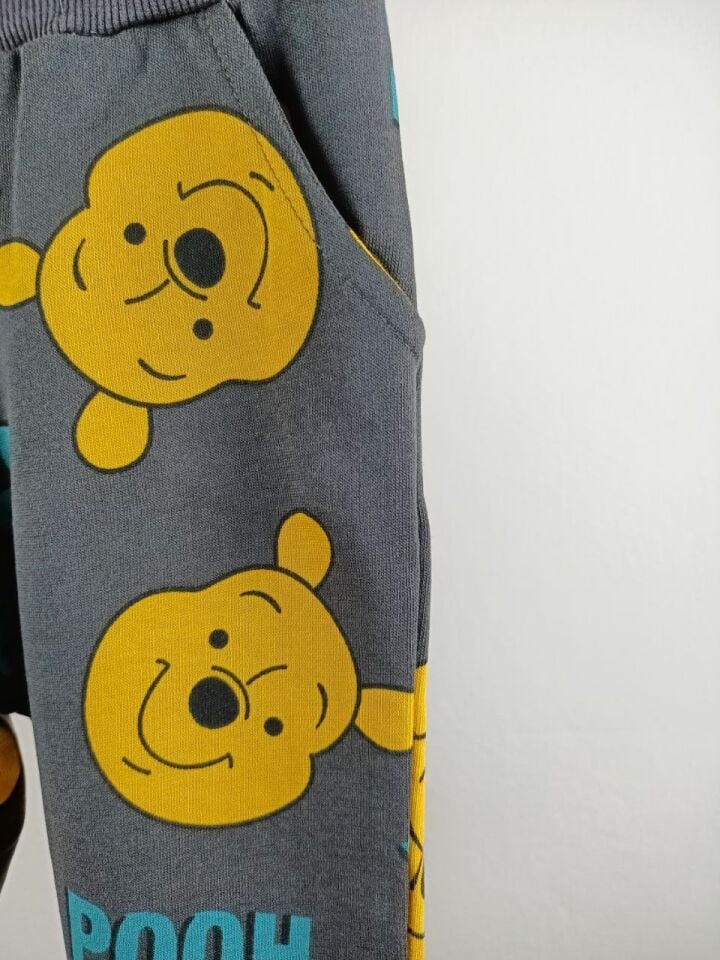 Winnie The Pooh Desenli 3 İplik Eşofman Takımı